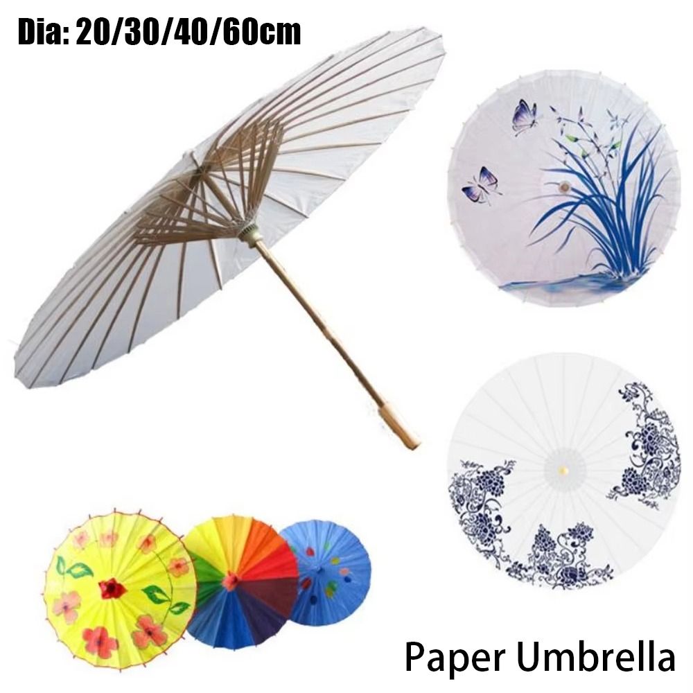 Photography Umbrella - 1Pcs Dia 20/30/40/60cm Paper Umbrella Traditional