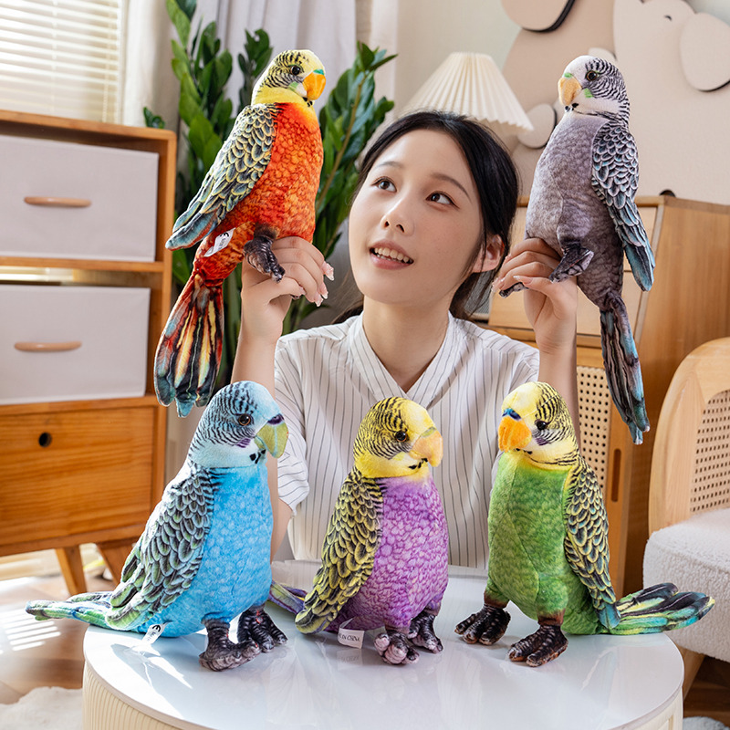 Photography Zoo - 23cm Lifelike Fluffy Parrot Plush Toys