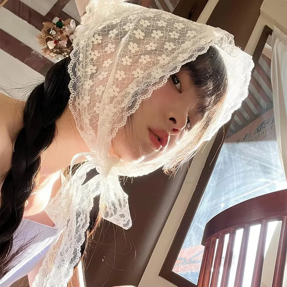 Photography Triangle - Lace Flower Elegant Temperament Lace Female