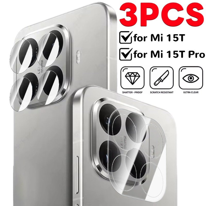 Photography Kit Xiaomi 15T Pro - 3D Tempered Glass Camera Cover For