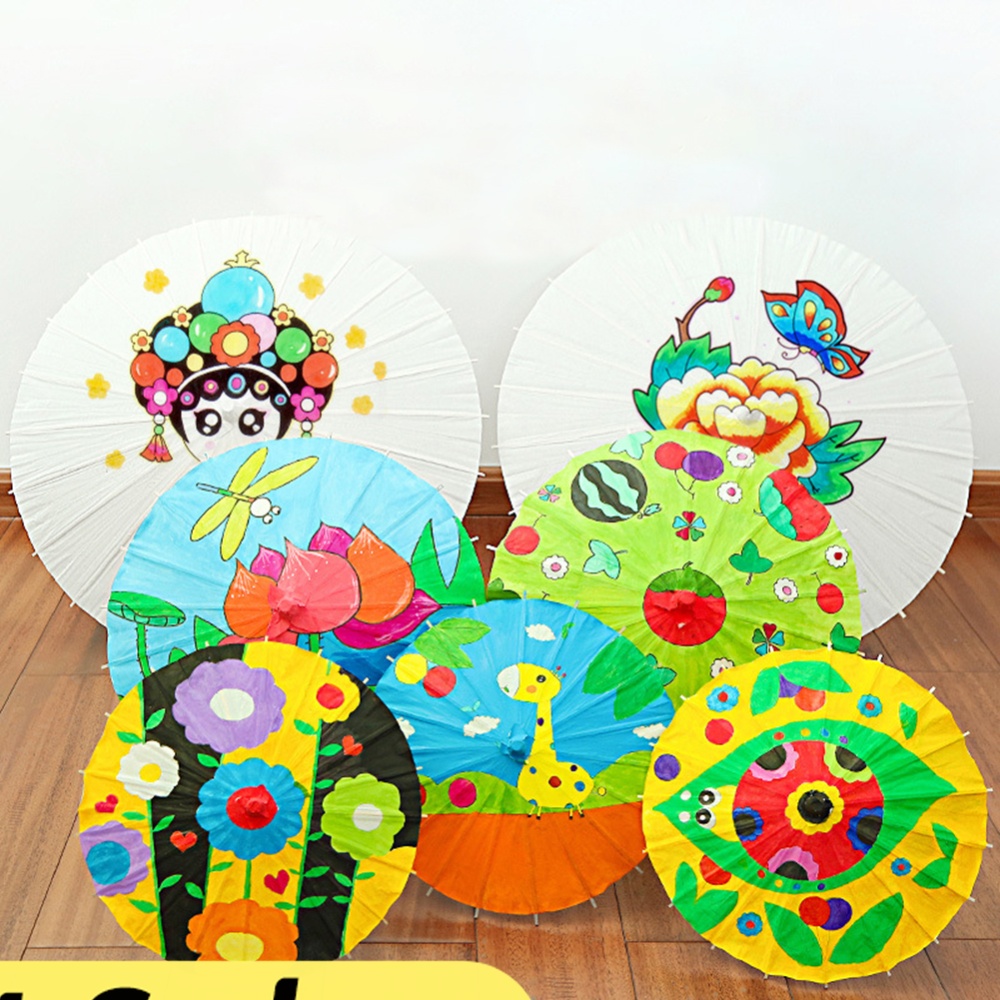 Photography Umbrella - 1-10Pcs Oiled Paper Umbrella 60cm Handmade