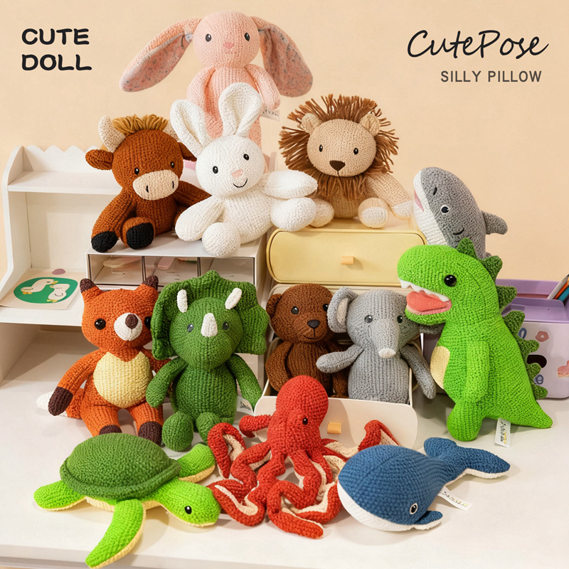Photography Zoo - Special Handmade Knitted Animal Doll Rabbit