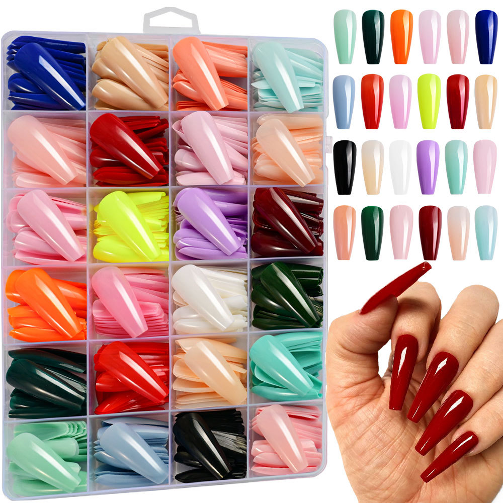 576pcs/Box Colorful Fake Nails - огляд і ціна Photography Tips