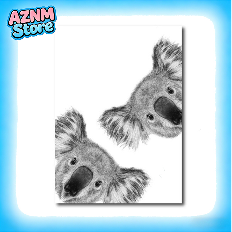 2026 Koala Print Black and Whi - огляд і ціна Photography Zoo