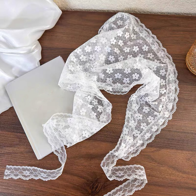 White Woven Floral Lace Hair S - огляд і ціна Photography Triangle