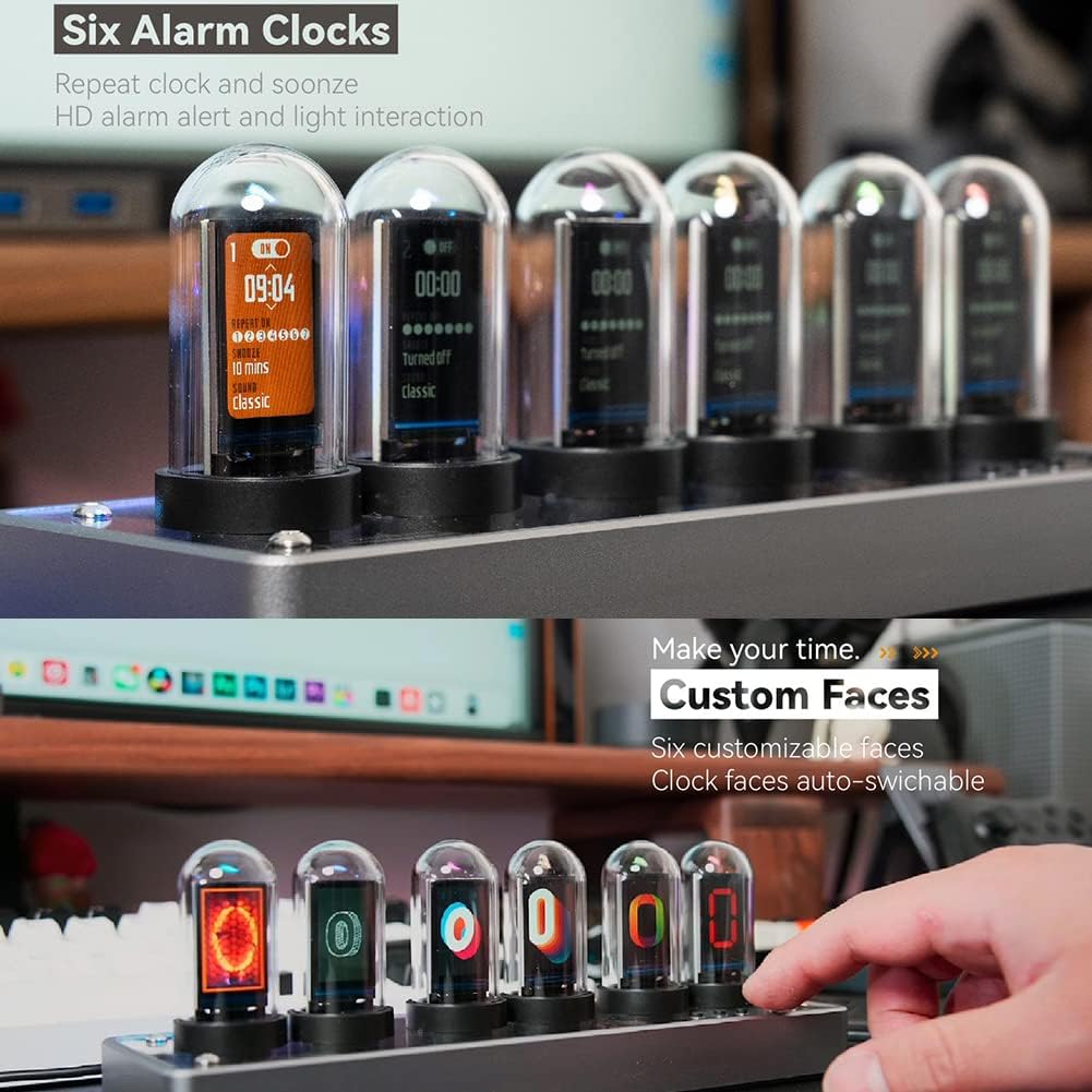 Clock Glow Tube Clock IPS Colo - огляд і ціна Photography Online