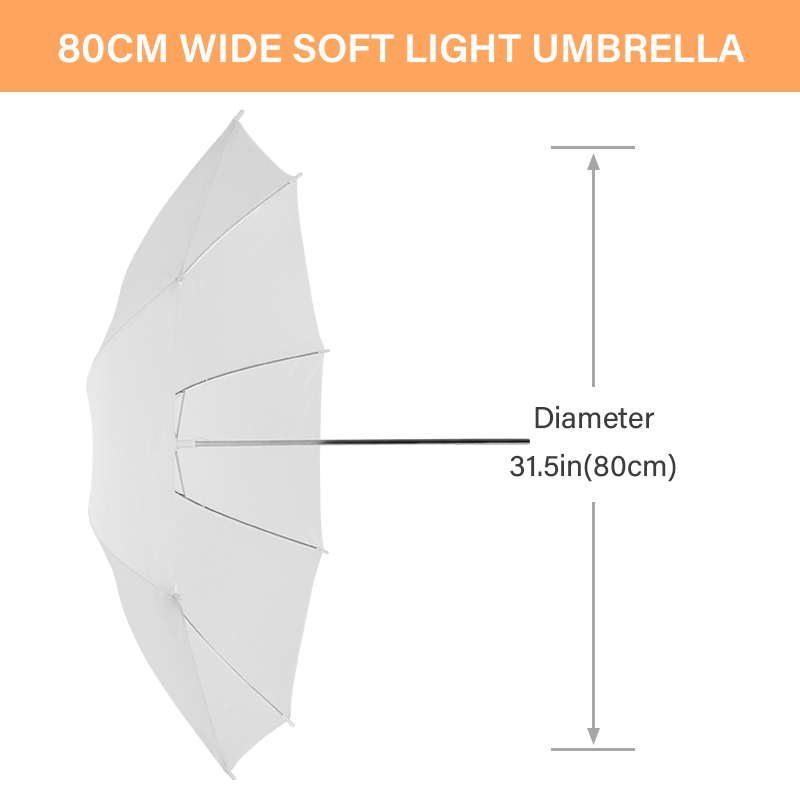 76 * 80cm X4 Transparent White - огляд і ціна Photography Umbrella