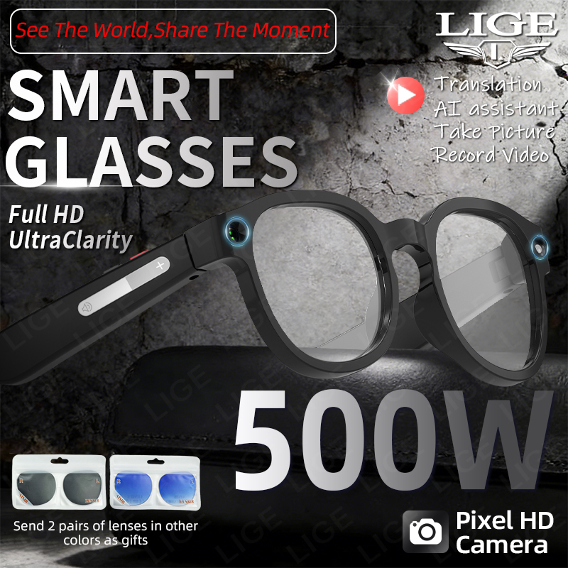 LIGE Smart Sunglasses Men with - огляд і ціна Photography Translate