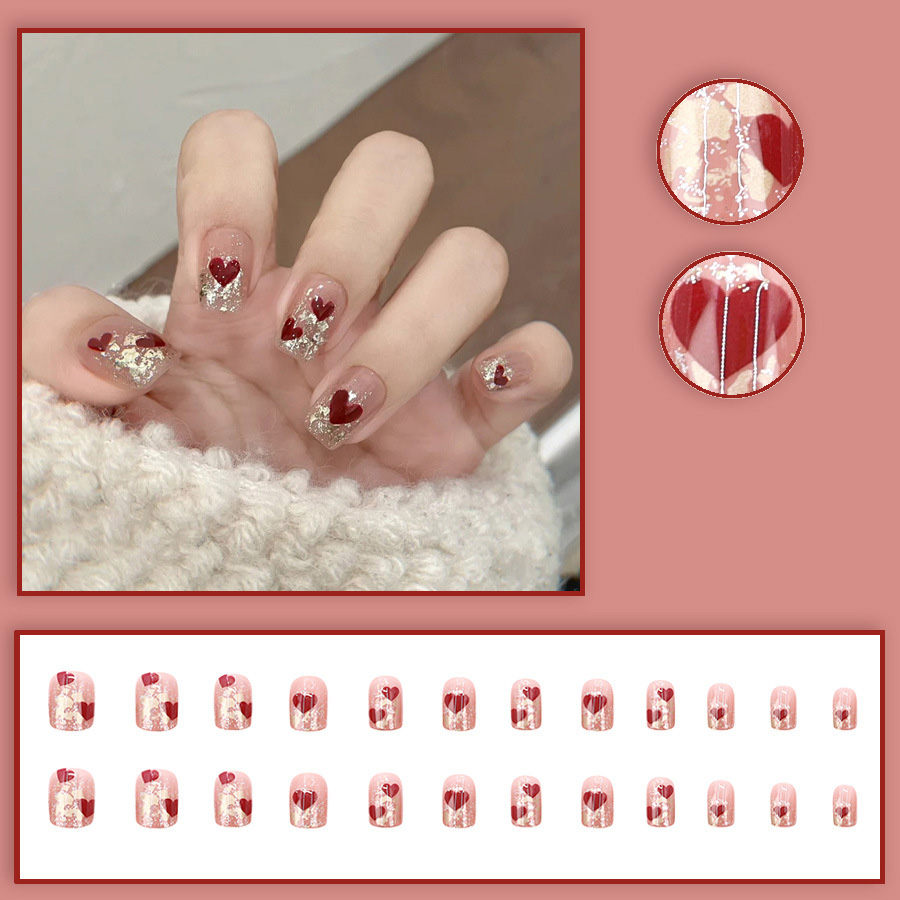 24pcs/set Short Square fake na - огляд і ціна Photography Tips