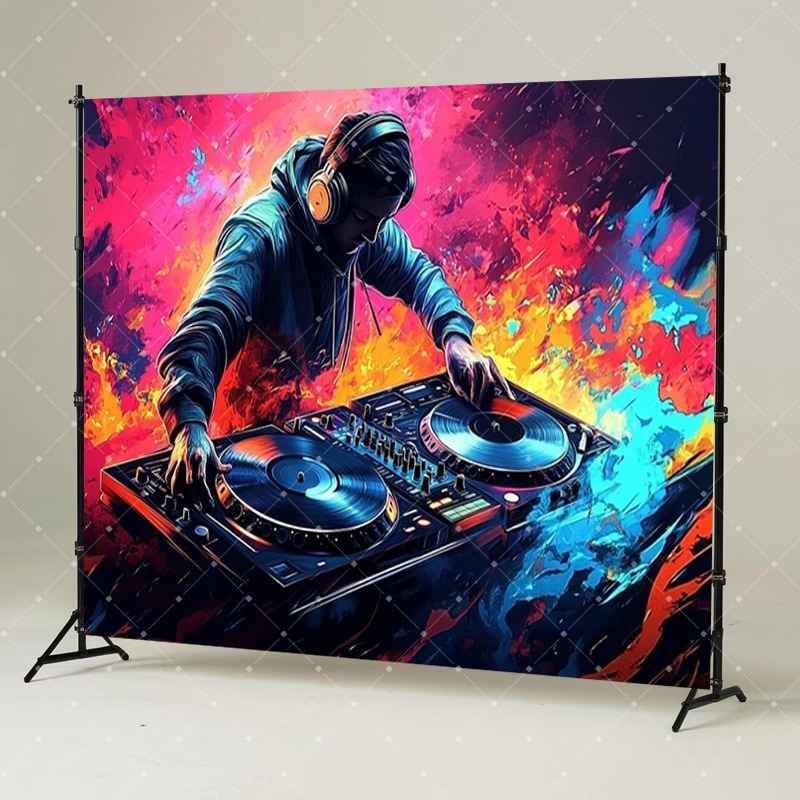 Hip Hop Music DJ Party Decorat - огляд і ціна Photography Treatment