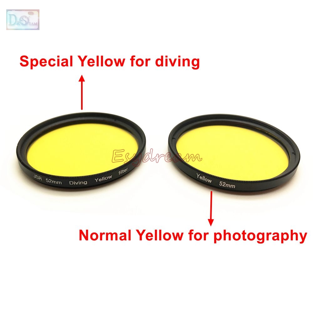 52mm 58mm 67mm Waterproof Yell - огляд і ціна Photography Yellow Filter