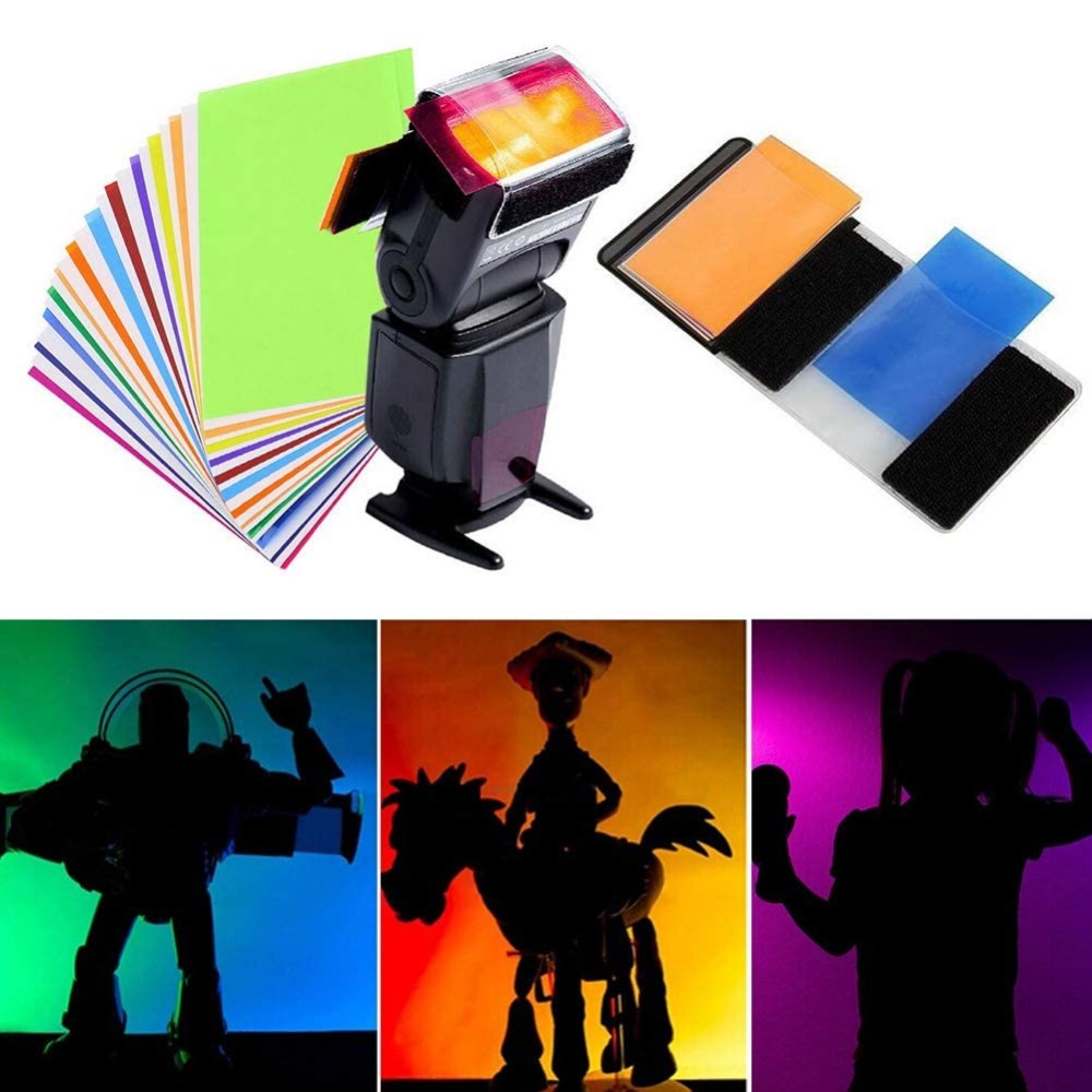 12 Colors Camera Flash Gels Li - огляд і ціна Photography Treatment