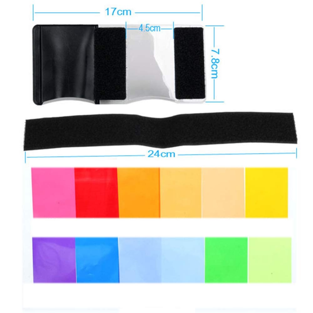 12 Colors Camera Flash Gels Li - огляд і ціна Photography Treatment