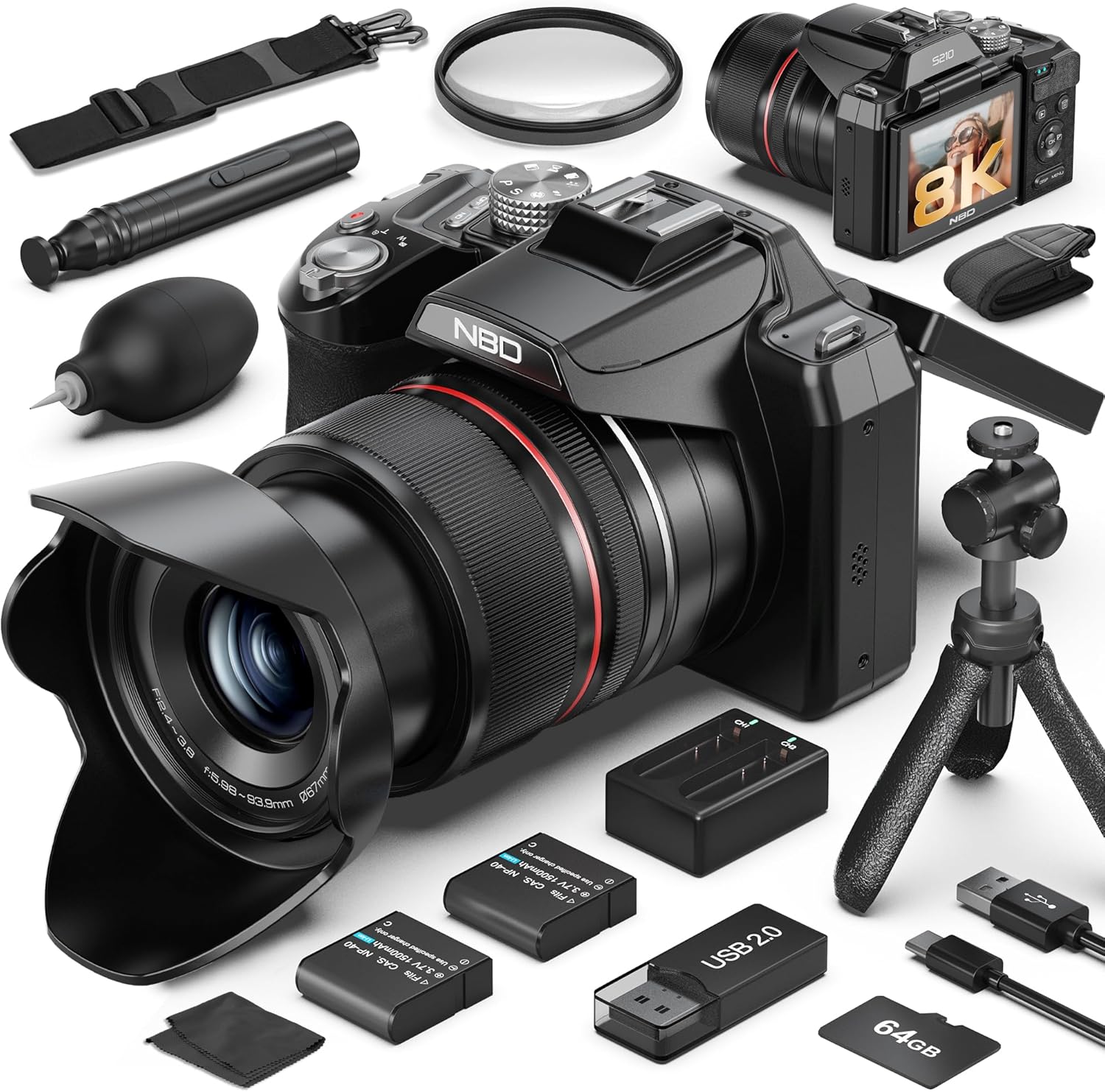 Professional 8K 64MP Photograp - огляд і ціна Photography Camera