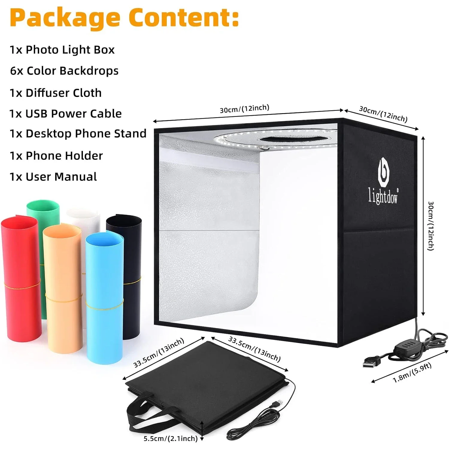 Lightdow Dimmable Photo Box LE - огляд і ціна Photography Treatment