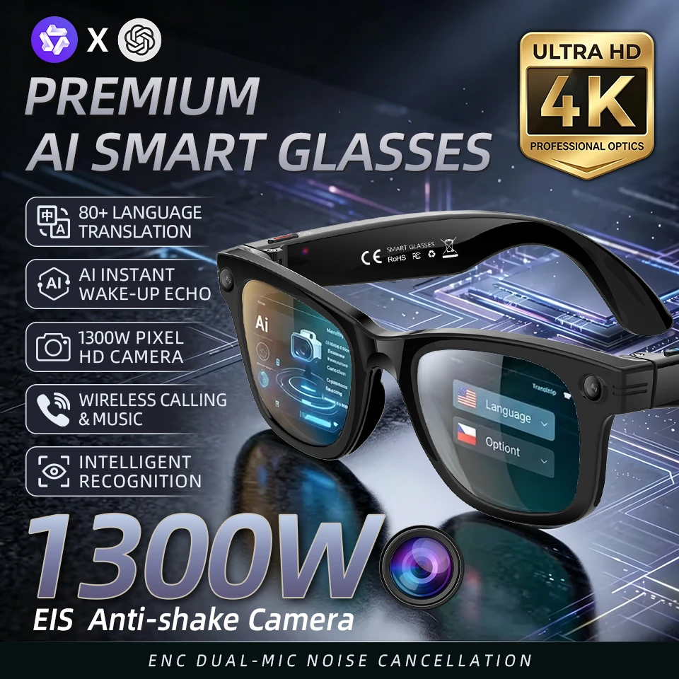 13MP HD Camera Smart Glasses A - огляд і ціна Photography Translate